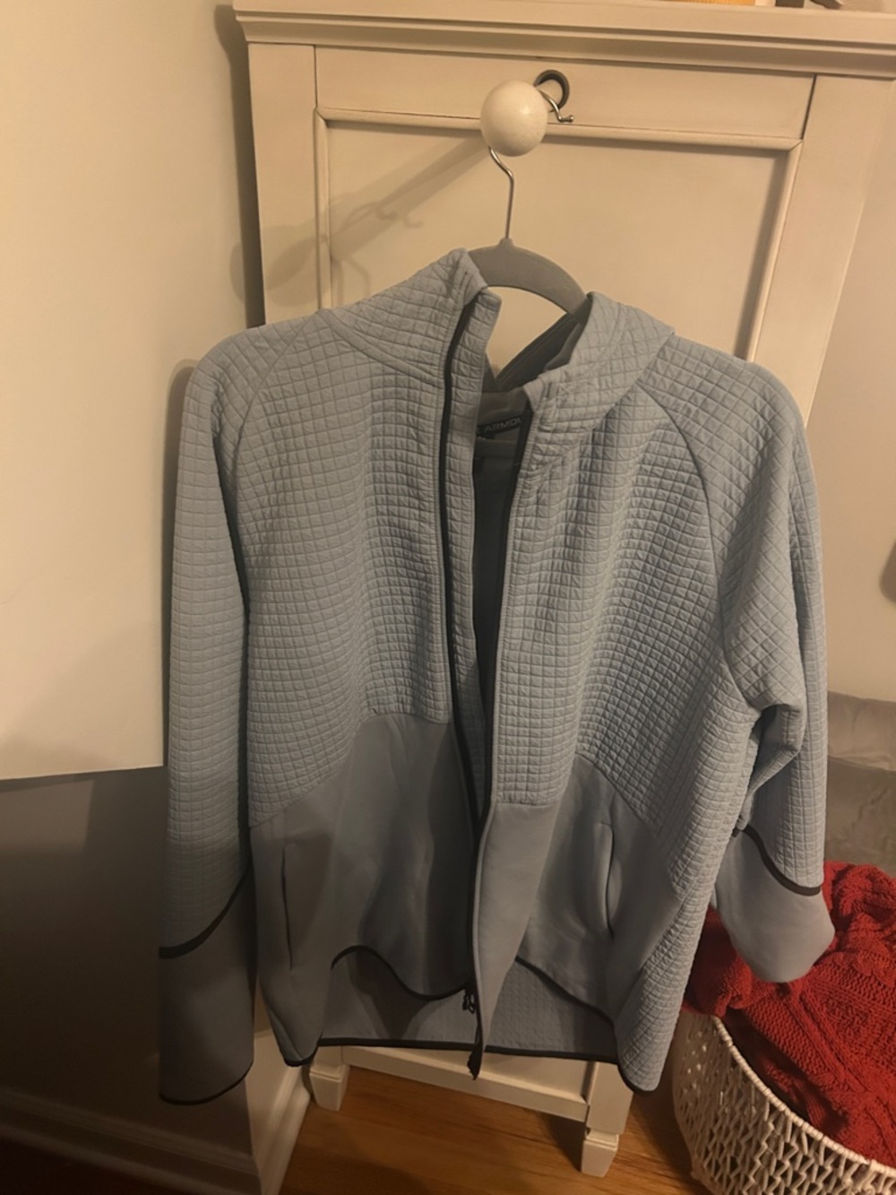 Under Armour Light Blue Quilted Jacket with Brand Trim